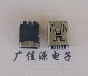 山东MINI USB前两脚插座 90度卧式 端子DIP针脚定义