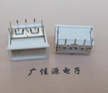 山东USB接口2.0连接器.3p端子加护套防尘母座