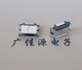 山东Micro USB卷口 B型(无柱）插板脚间距6.4普通端子