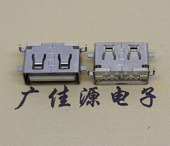 山东USB母座 前贴后插 沉版1.1/1.9总长8.5mm大电流