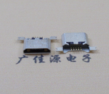 山东MK USB B Type 沉板0.9母座后两脚SMT口不卷边