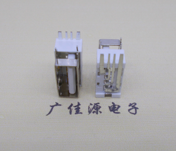 山东USB侧立式短体10.0尺寸 侧插加宽脚5A大电流插座