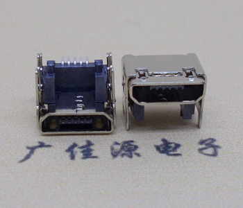 山东MICRO USB 5P母座 SMT垫高 L=4.15双壳