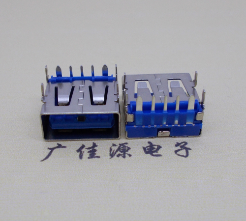 山东 USB5安大电流母座 OPPO蓝色胶芯,快速充电接口